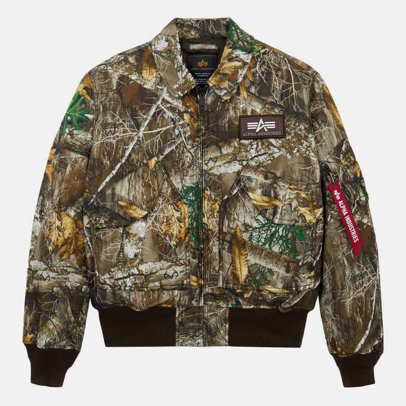 Alpha Industries CWU 45/P Heritage Fit Flight Jacket (Camo) image number 2